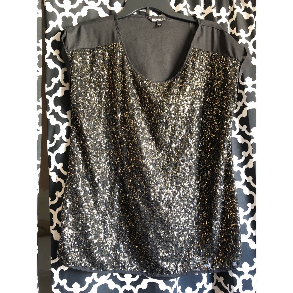 Express Sequin front blouse